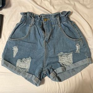 Jean shorts size medium never worn